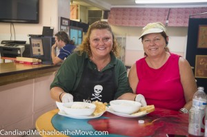 Shannan serving Gumbo and Etouféé
