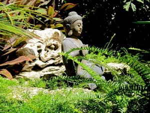 Namaste Buddha pond