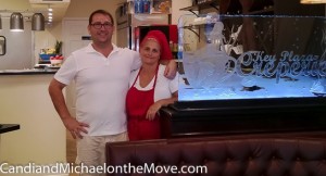 John, the owner, with his chef extraordinaire