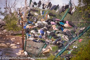 The Flip Flop Memorial.  I love this, makes me smile every  time I see it