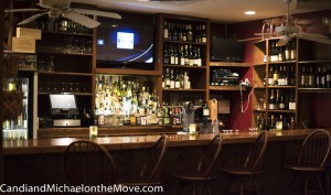 The bar area at Mike Dianna's Grill Room
