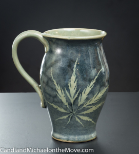 This is one of two beautiful tea cups that Anne handmade for Michael and me