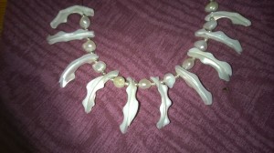 The in-progress necklace creation I'm making for Anne