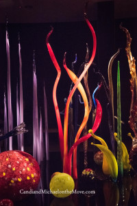 This is a small portion of a display that filled an entire room.  It was like walking into a surreal world of vibrant colors and amazing shapes