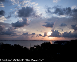 We often had dramatic cloud formations.