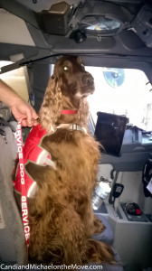 Mick checking out the captain's seat