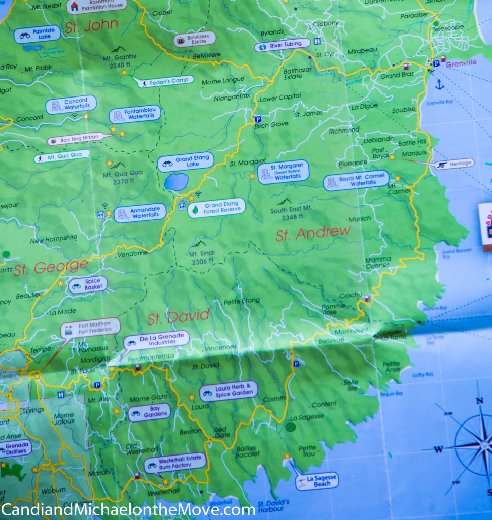 The tourist map, with minimal roads displayed, makes it hard to get anywhere reliably.