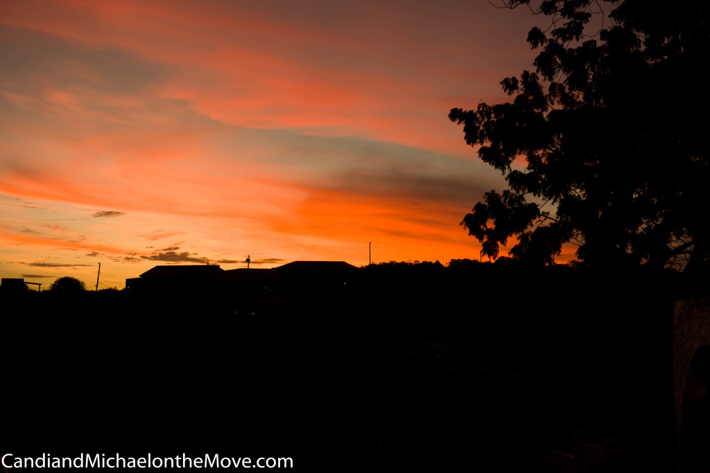 Sunset taken from our driveway. We'll need to be vigilant to see the sunsets since our house focuses east ~ but this eliminates the searing afternoon heat form our living spaces. Ah, the trade offs!