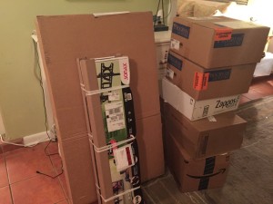 These are the packages that greeted us today