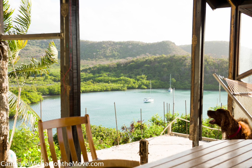 This is a similar shot after the windows were taken out. The concrete pad will be incorporated into the living space.